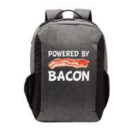 Funny Powered By Bacon Bacon Lovers Gift Vector Backpack