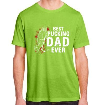 Funny Pun Best Pucking Dad Meaningful Gift Adult ChromaSoft Performance T-Shirt