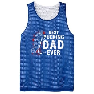 Funny Pun Best Pucking Dad Meaningful Gift Mesh Reversible Basketball Jersey Tank