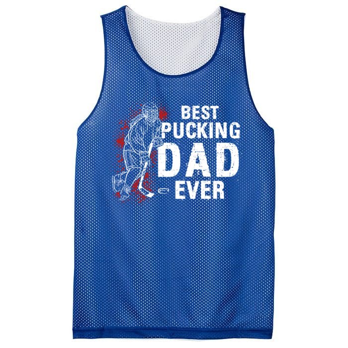 Funny Pun Best Pucking Dad Meaningful Gift Mesh Reversible Basketball Jersey Tank