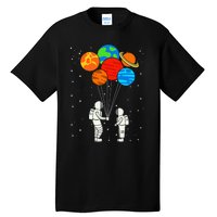 funny Planet Balloons Astronaut Galaxy Space Outer Tall T-Shirt