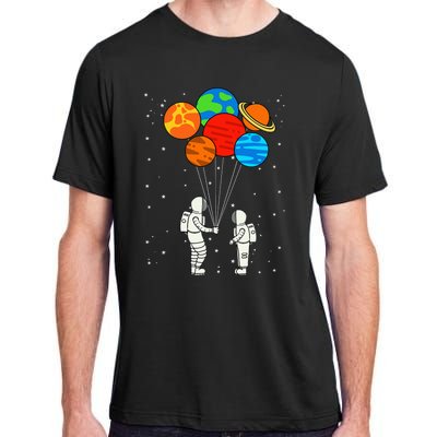 funny Planet Balloons Astronaut Galaxy Space Outer Adult ChromaSoft Performance T-Shirt