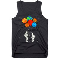 funny Planet Balloons Astronaut Galaxy Space Outer Tank Top