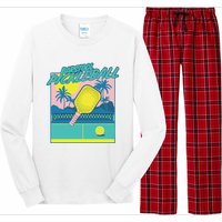 Fore Play Barstool Pickleball Pocket Long Sleeve Pajama Set