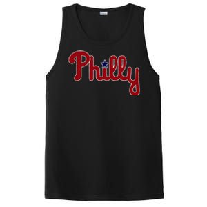 Funny Philadelphia Baseball Philly PA Retro 1 PosiCharge Competitor Tank