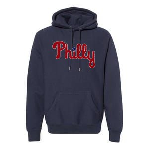 Funny Philadelphia Baseball Philly PA Retro 1 Premium Hoodie