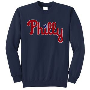 Funny Philadelphia Baseball Philly PA Retro 1 Tall Sweatshirt