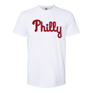 Funny Philadelphia Baseball Philly PA Retro 1 Softstyle CVC T-Shirt