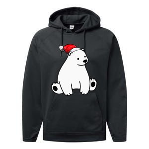 Festive Polar Bear Pajama Set for Christmas Performance Fleece Hoodie