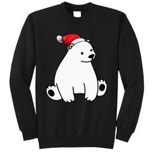 Festive Polar Bear Pajama Set for Christmas Sweatshirt