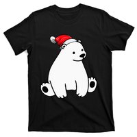 Festive Polar Bear Pajama Set for Christmas T-Shirt