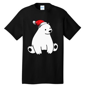 Festive Polar Bear Pajama Set for Christmas Tall T-Shirt