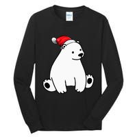 Festive Polar Bear Pajama Set for Christmas Tall Long Sleeve T-Shirt