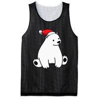 Festive Polar Bear Pajama Set for Christmas Mesh Reversible Basketball Jersey Tank