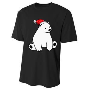 Festive Polar Bear Pajama Set for Christmas Performance Sprint T-Shirt