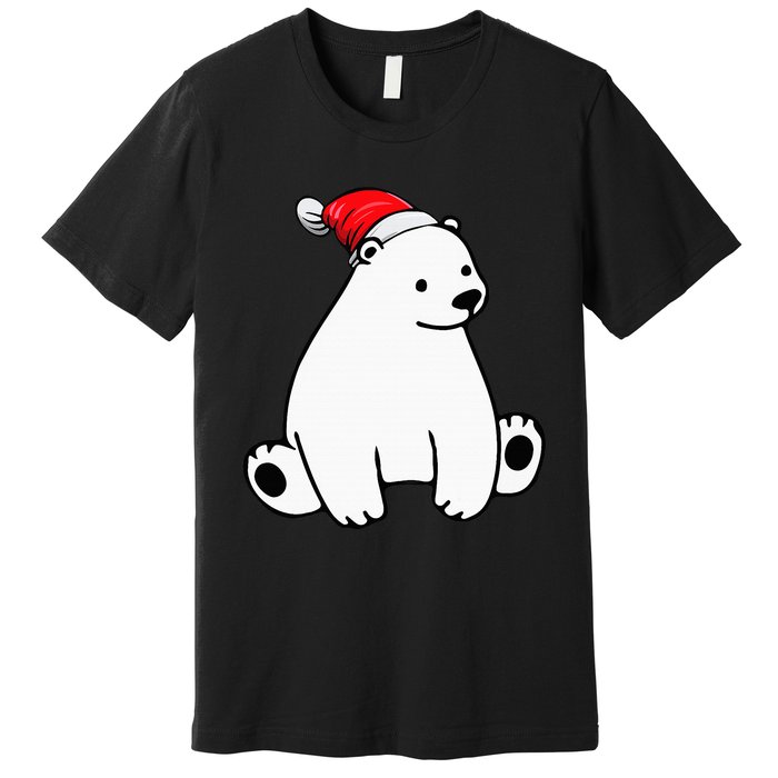 Festive Polar Bear Pajama Set for Christmas Premium T-Shirt