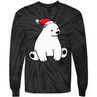 Festive Polar Bear Pajama Set for Christmas Tie-Dye Long Sleeve Shirt