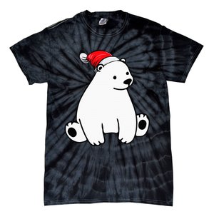 Festive Polar Bear Pajama Set for Christmas Tie-Dye T-Shirt