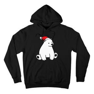 Festive Polar Bear Pajama Set for Christmas Tall Hoodie