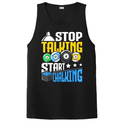 Funny Pool Billiard Player Stop Talking Start Chalking Gift PosiCharge Competitor Tank