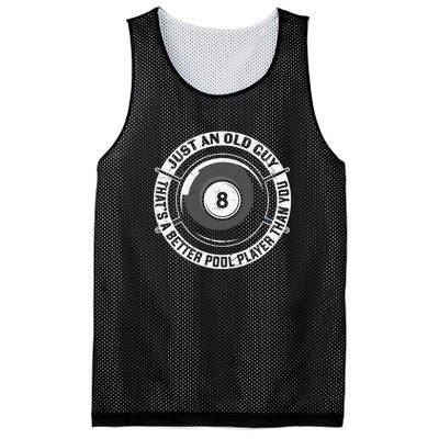 Funny Pool Billiards Gift Mesh Reversible Basketball Jersey Tank