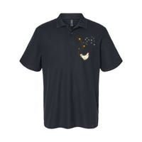 Farmer Poultry Bird Flower Farm Animal Dandelion Chicken Softstyle Adult Sport Polo