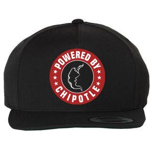 Funny Powered By Chipotle Design Chili Pepper Gift Wool Snapback Cap