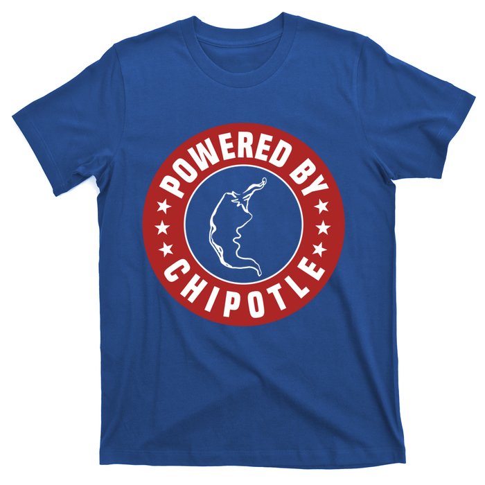 Funny Powered By Chipotle Design Chili Pepper Gift T-Shirt