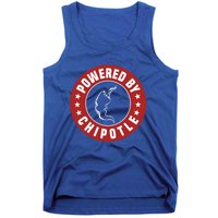 Funny Powered By Chipotle Design Chili Pepper Gift Tank Top