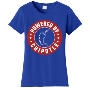 Funny Powered By Chipotle Design Chili Pepper Gift Women's T-Shirt