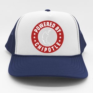 Funny Powered By Chipotle Design Chili Pepper Gift Trucker Hat