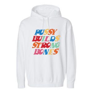 Funny Pussy Builds Strong Bones Shirt PBSB Colored Garment-Dyed Fleece Hoodie