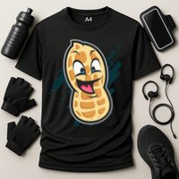 Funny Peanut Butt Gag Peanut Butter Food Cooling Performance Crew T-Shirt