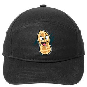 Funny Peanut Butt Gag Peanut Butter Food 7-Panel Snapback Hat