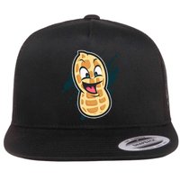 Funny Peanut Butt Gag Peanut Butter Food Flat Bill Trucker Hat