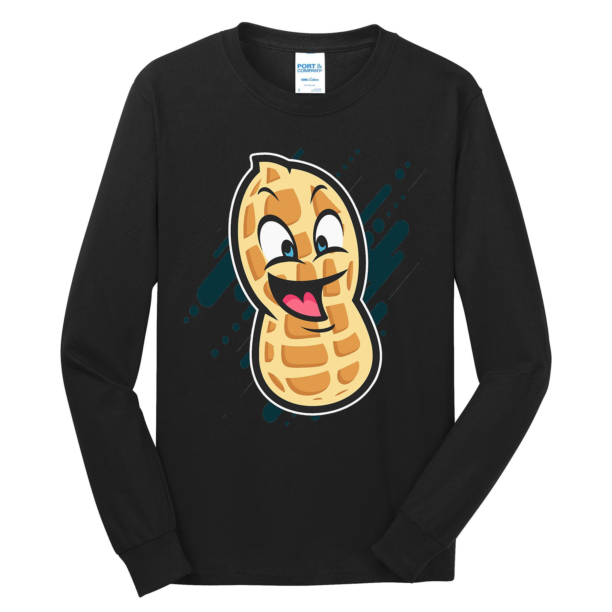 Funny Peanut Butt Gag Peanut Butter Food Tall Long Sleeve T-Shirt