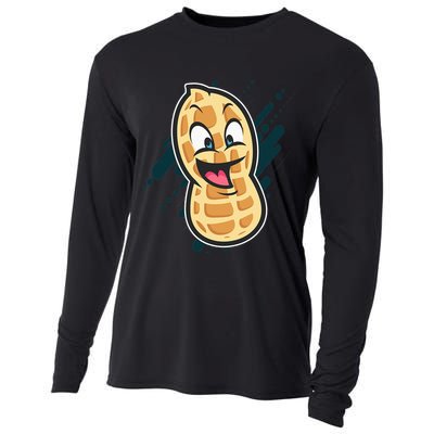Funny Peanut Butt Gag Peanut Butter Food Cooling Performance Long Sleeve Crew