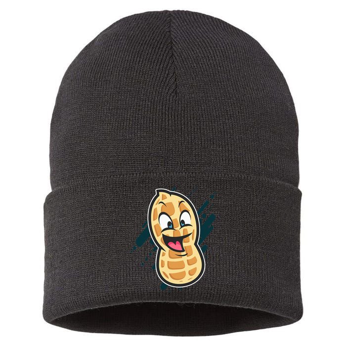 Funny Peanut Butt Gag Peanut Butter Food Sustainable Knit Beanie