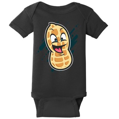 Funny Peanut Butt Gag Peanut Butter Food Baby Bodysuit