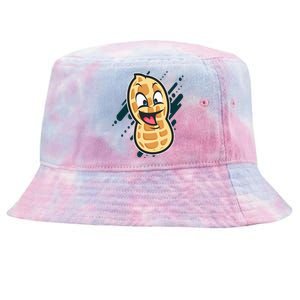 Funny Peanut Butt Gag Peanut Butter Food Tie-Dyed Bucket Hat