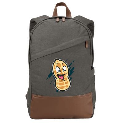 Funny Peanut Butt Gag Peanut Butter Food Cotton Canvas Backpack