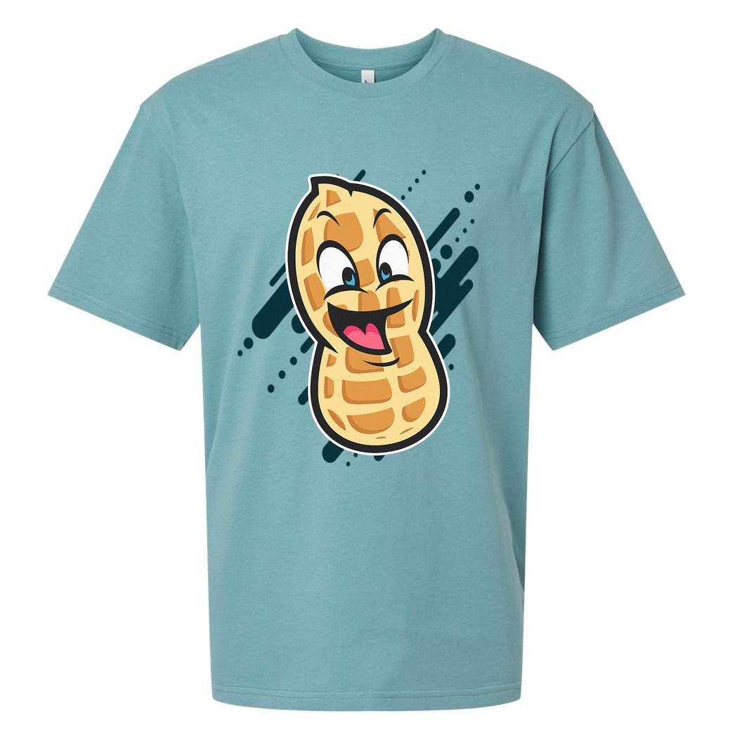 Funny Peanut Butt Gag Peanut Butter Food Sueded Cloud Jersey T-Shirt