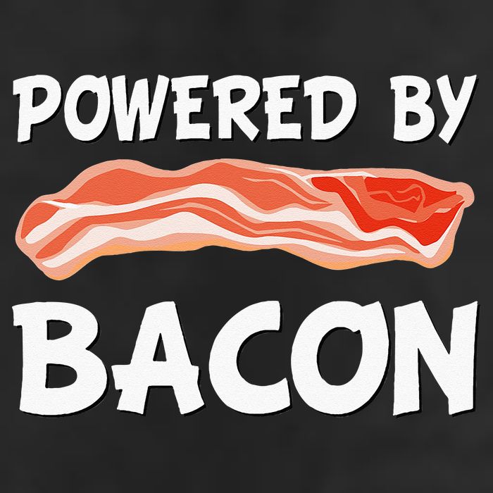 Funny Powered By Bacon Bacon Lovers Trucker Hat