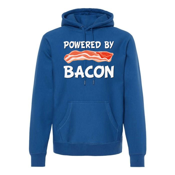 Funny Powered By Bacon Bacon Lovers Premium Hoodie