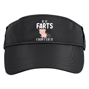 Funny Powered By All Plants If It Farts I Dont Eat It Gift Adult Drive Performance Visor