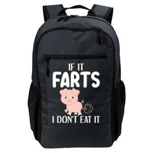 Funny Powered By All Plants If It Farts I Dont Eat It Gift Daily Commute Backpack