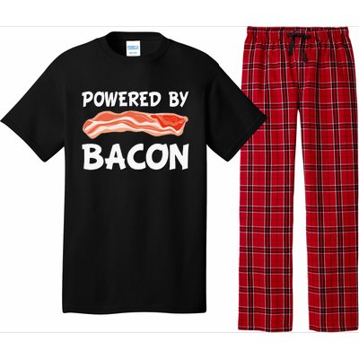 Funny Powered By Bacon Bacon Lovers Pajama Set