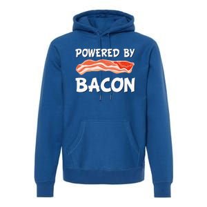 Funny Powered By Bacon Bacon Lovers Premium Hoodie