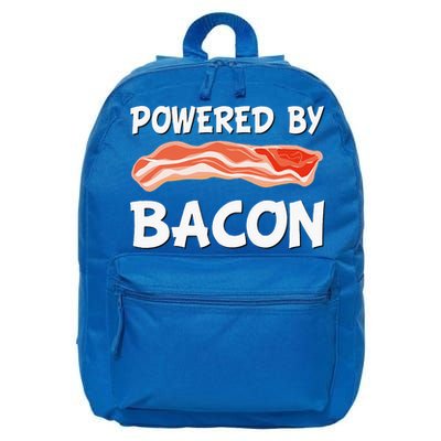 Funny Powered By Bacon Bacon Lovers 16 in Basic Backpack
