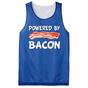 Funny Powered By Bacon Bacon Lovers Mesh Reversible Basketball Jersey Tank